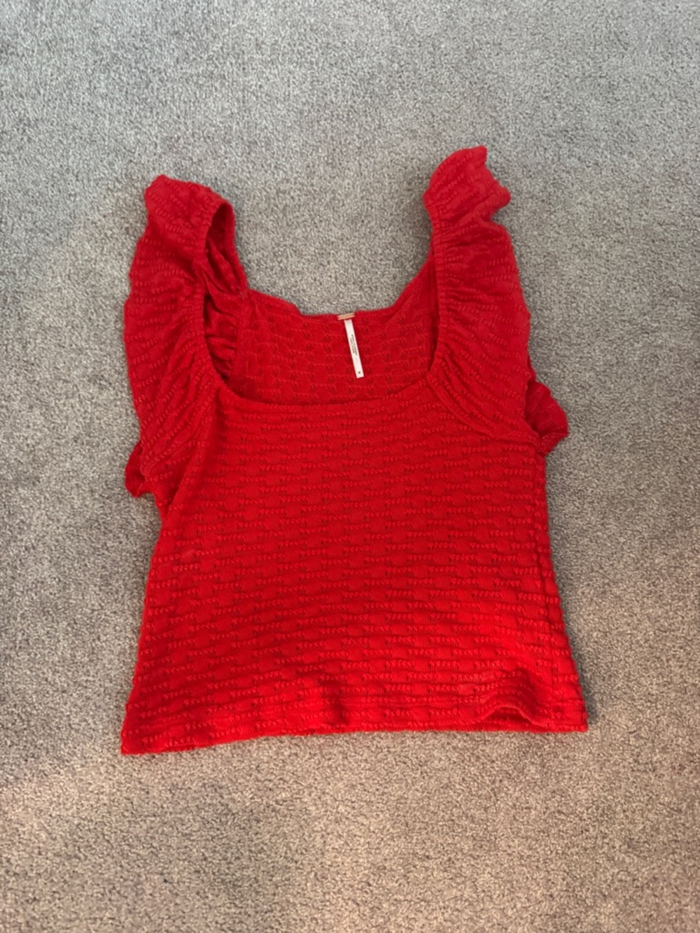 Red Free People Top - Picture 2 of 4